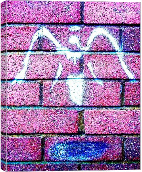 Urban Angel- Pink Canvas Print by Vincent J. Newman