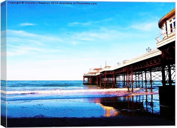 Cromer Pier- Norfolk, England Canvas Print by Vincent J. Newman