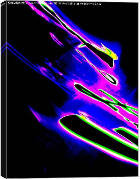 Unique Abstract Light Photography Canvas Print by Vincent J. Newman