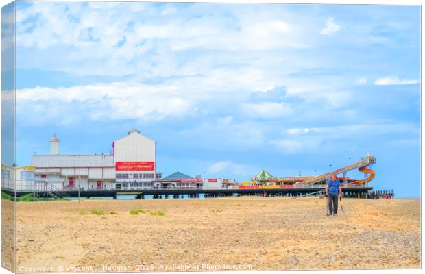 Great Yarmouth Beach Canvas Print by Vincent J. Newman