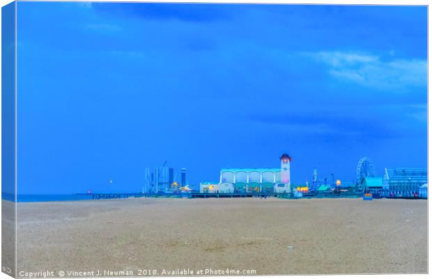 Great Yarmouth Beach Canvas Print by Vincent J. Newman