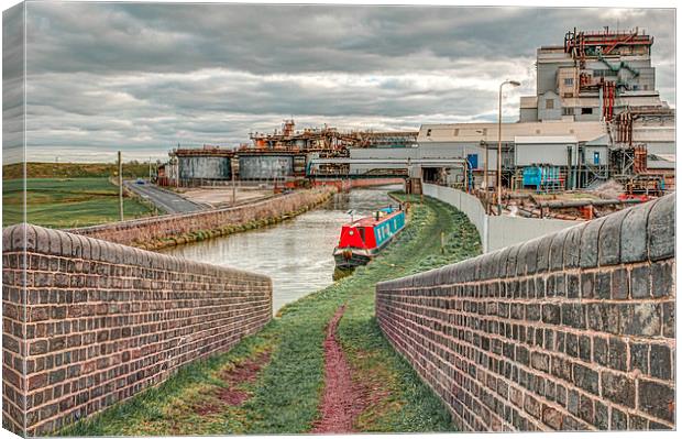 Northwich industrial scene Canvas Print by Mike Janik