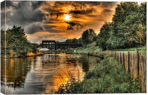 Anderton boat lift Northwich Canvas Print by Mike Janik