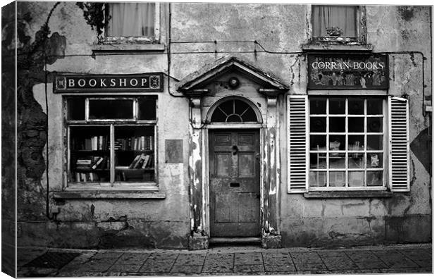 The Old Bookshop Canvas Print by Mark Robson