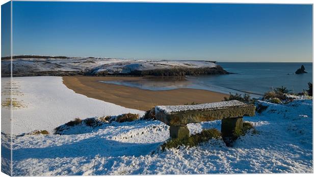 Broadhaven Beach Canvas Print by Mark Robson