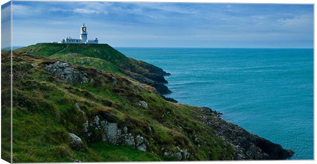 Strumble Head Lighthouse Canvas Print by Mark Robson