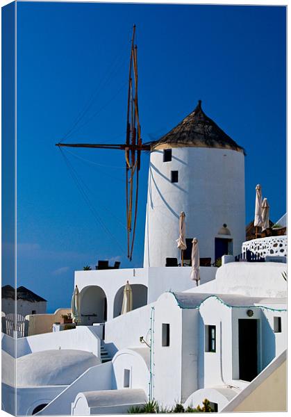 Oia Canvas Print by Mark Robson