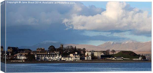 Winter Wonderland in Dunoon Canvas Print by Jane Braat