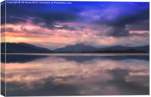 Beauty of Loch Lomond Canvas Print by Jane Braat