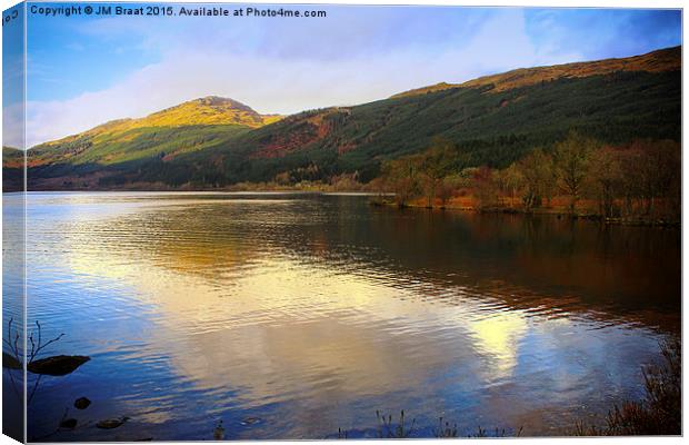 Majestic Loch Eck Canvas Print by Jane Braat