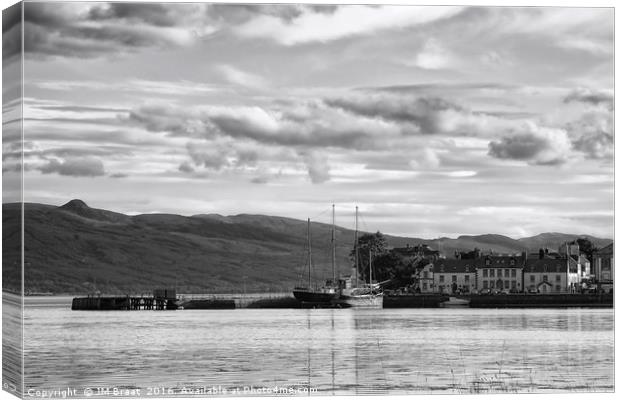 The Scottish Charm of Inveraray's Harbour Canvas Print by Jane Braat