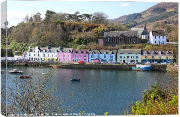 Charming Portree: A Slice of Scottish Heaven Canvas Print by Jane Braat