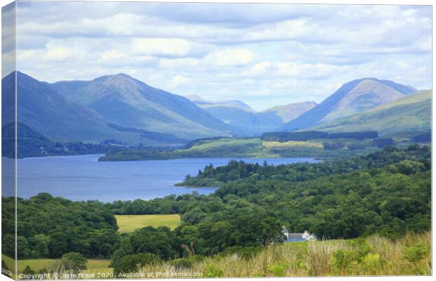 Majestic View of Loch Awe Canvas Print by Jane Braat