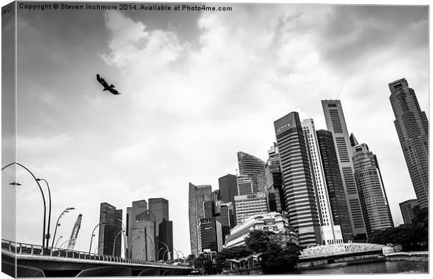 Singapore skyline Canvas Print by Steven Inchmore
