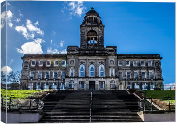 Wirral Town Hall Canvas Print by Mark  Clair