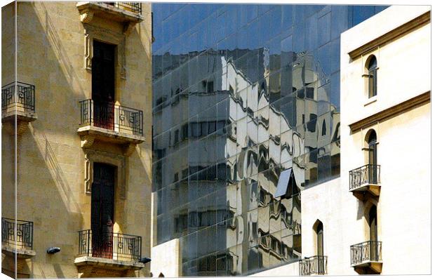 The Changing Face of Beirut Canvas Print by Jacqueline Burrell