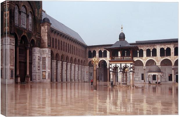 The Umayyad Mosque, Damascus Canvas Print by Jacqueline Burrell