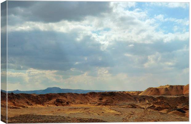 Old Sand Quarry Canvas Print by Jacqueline Burrell