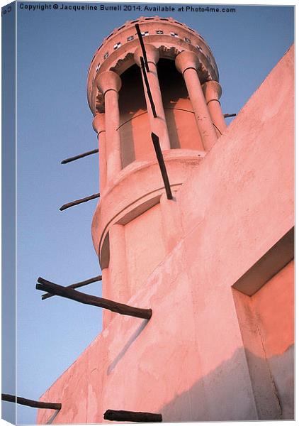 Windtower in the Evening Light Canvas Print by Jacqueline Burrell