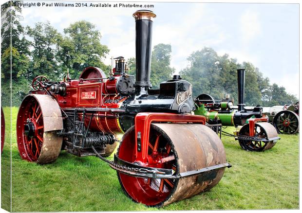 Burrells Steamroller Canvas Print by Paul Williams