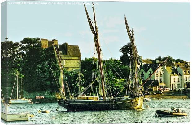 The Lugger ´Corentin´ Canvas Print by Paul Williams