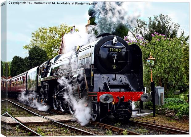 The "Duke of Gloucester" Canvas Print by Paul Williams
