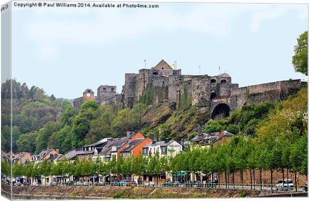 Fortress at Bouillon Canvas Print by Paul Williams