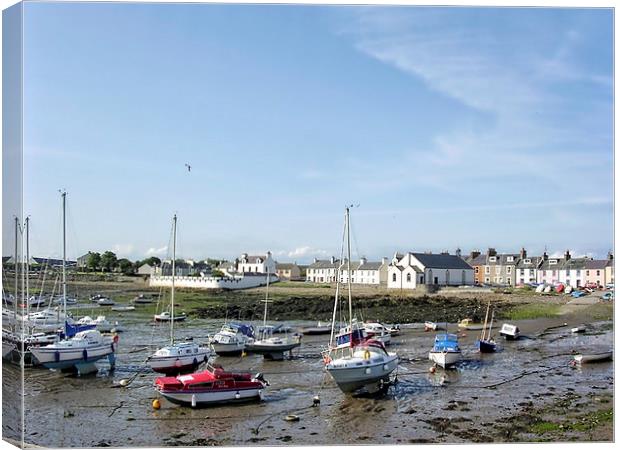 Isle of Whithorn Harbour Canvas Print by Paul Williams