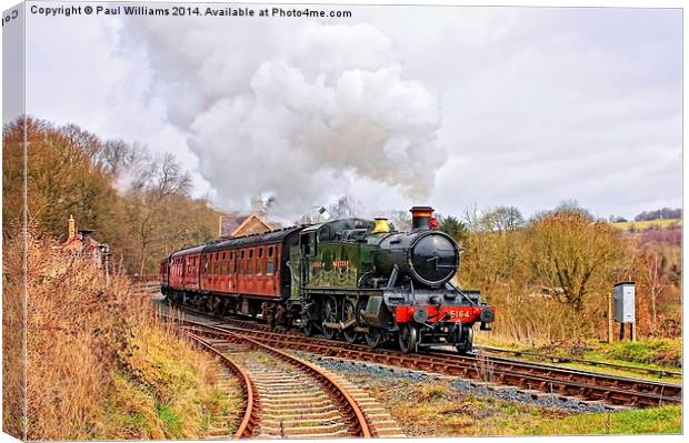 Rainy Day Steam Canvas Print by Paul Williams