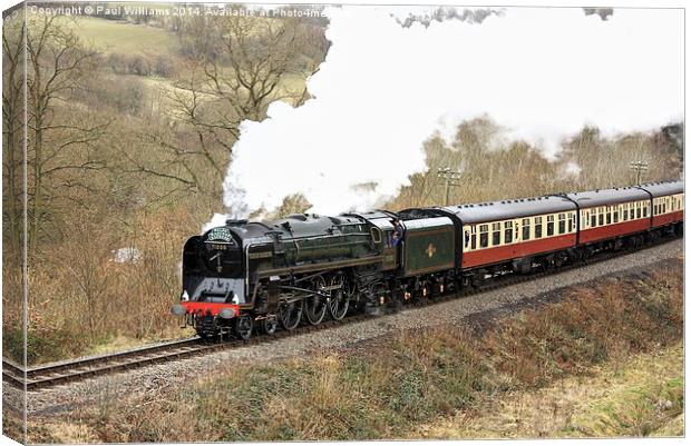 The Welsh Marches Express Canvas Print by Paul Williams