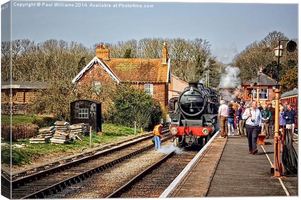 Bishops Lydeard Station Canvas Print by Paul Williams