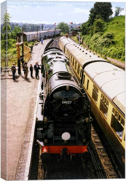 The Heritage Railway Canvas Print by Paul Williams