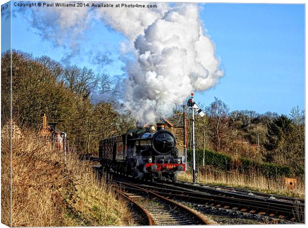  GWR Nunney Castle Canvas Print by Paul Williams