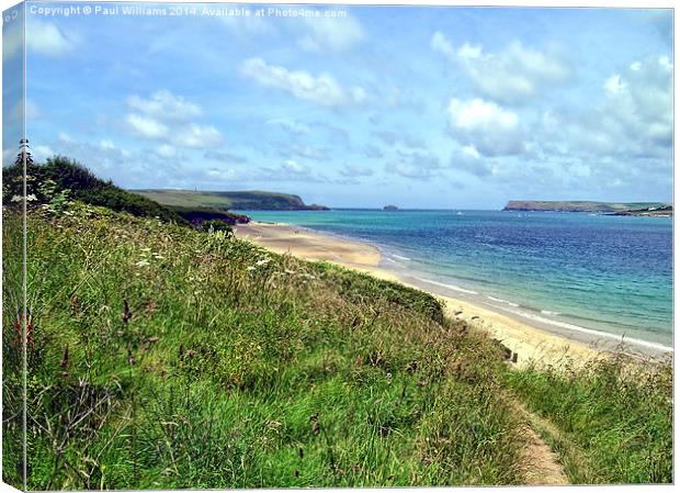  Camel Estuary and Padstow Bay Canvas Print by Paul Williams