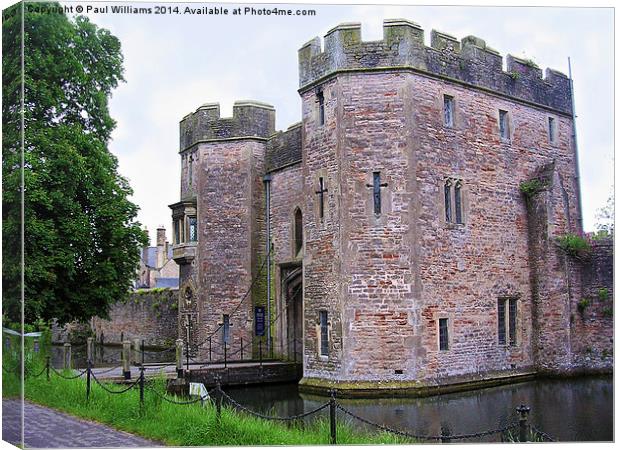 Entrance Across the Bishop`s Moat Canvas Print by Paul Williams