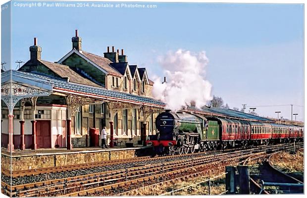 Steam at Hellifield Canvas Print by Paul Williams