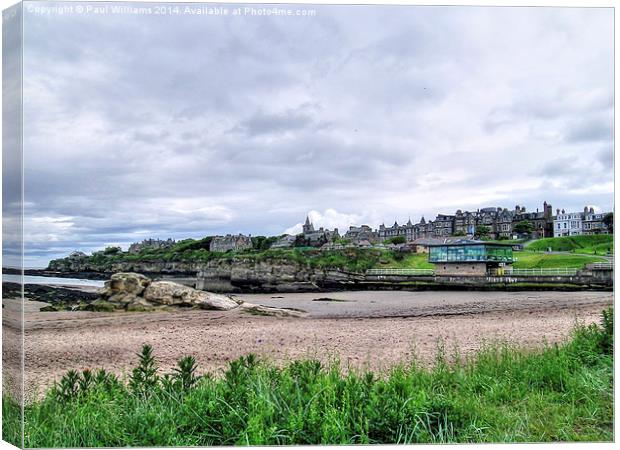  St Andrews from the Beach Canvas Print by Paul Williams