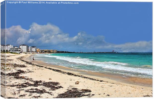 South Beach at Puerto Morelos Canvas Print by Paul Williams