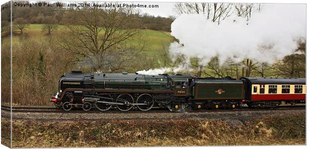 The Duke of Gloucester on the SVR Canvas Print by Paul Williams