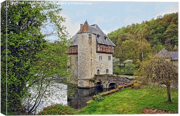 Turreted House in Belgian Ardennes Canvas Print by Paul Williams