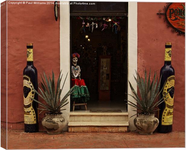 The Tequila Shop Canvas Print by Paul Williams
