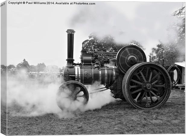  Steam Tractor at Onlow Park Canvas Print by Paul Williams