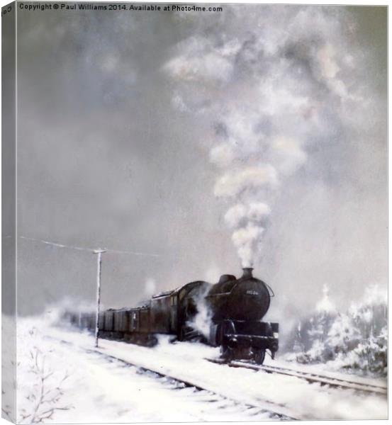  Snow Freight Canvas Print by Paul Williams