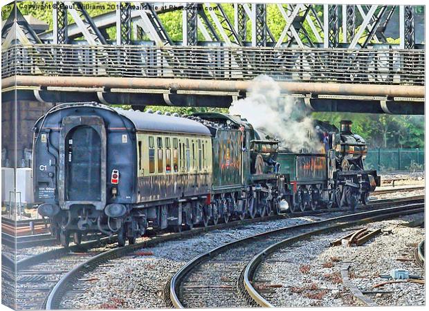 Great Western Locos in Tandem Canvas Print by Paul Williams