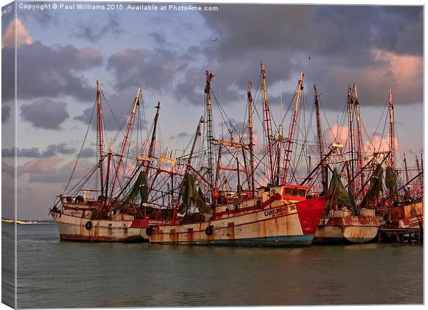 Deep Sea Fishing Boats  Canvas Print by Paul Williams