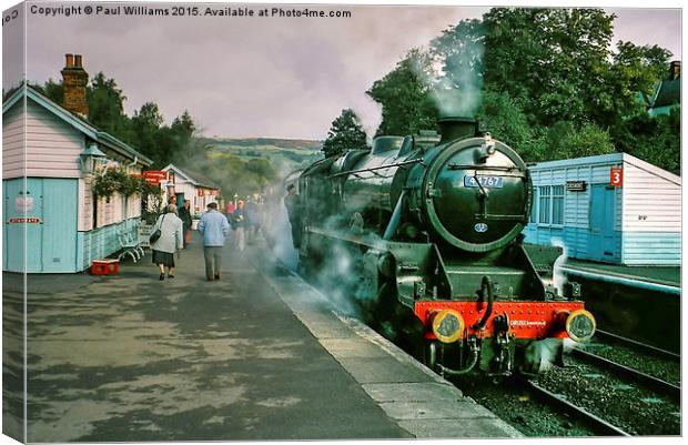 44767 at Grosmont Canvas Print by Paul Williams