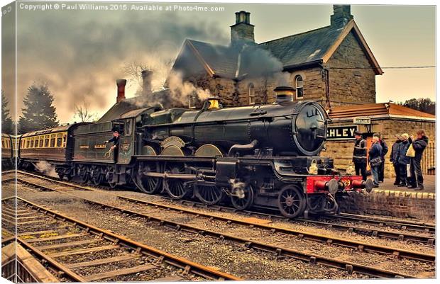  GWR 5029 at Highley Canvas Print by Paul Williams