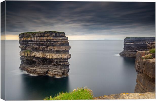 Downpatrick Head County Mayo Ireland Canvas Print by Chris Curry