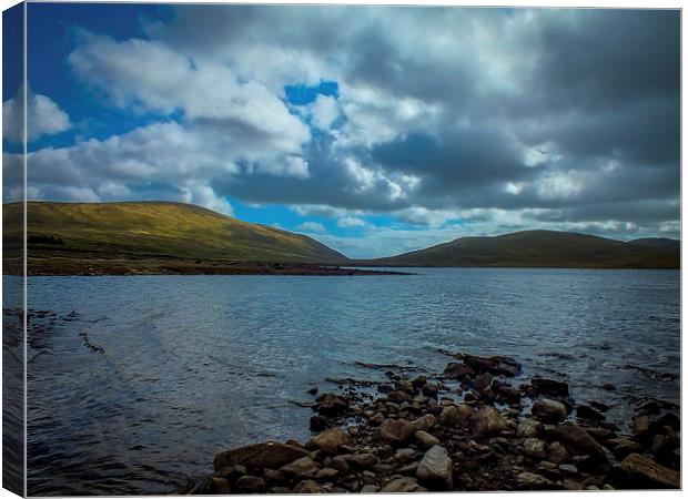 Mourne Mountains Spelga Reservoir Northern Ireland Canvas Print by Chris Curry