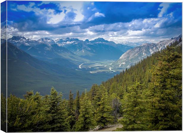 Rocky Mountains Canada Banff National Park Canvas Print by Chris Curry